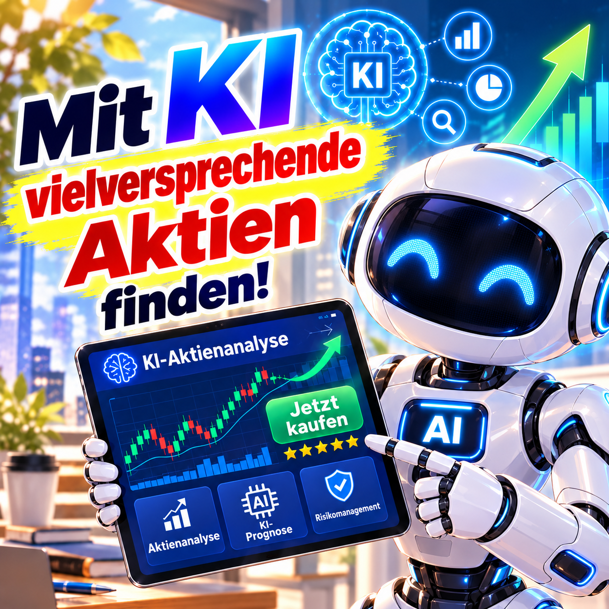 KI-Roboter mit Aktienanalyse